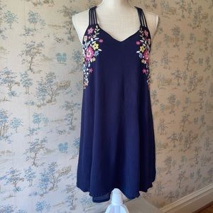 Navy blue summer dress, size medium